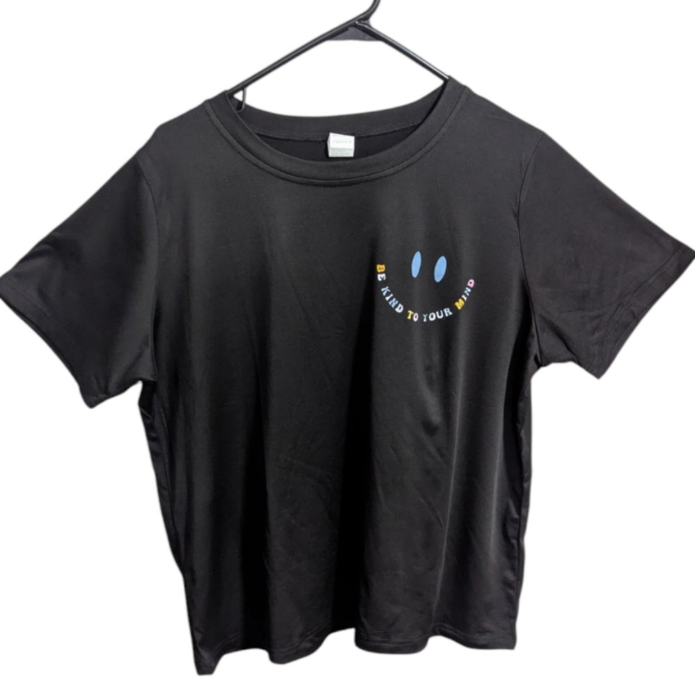 Graphic T Shirt XXL Black Unisex Adult Be Kind To your Mind NEW W-372